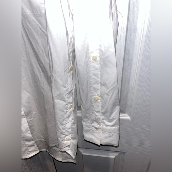 Athleta Woman’s White Button Shirt Size Small - Picture 3 of 4